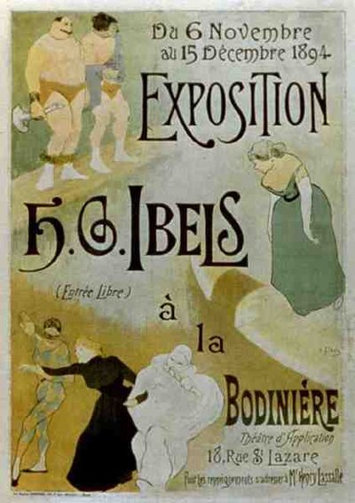 Exhibition by H.B. Ibels at the Bodiniere, 6-15 December 1894 by French School